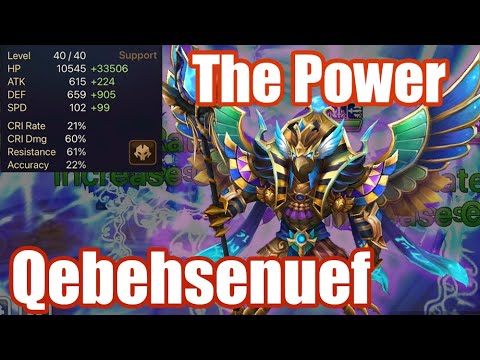 【Summoners War | Curry's RTA】The Power Qebehsenuef, he and Mo long are quite compatible!!