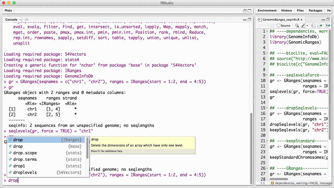 GenomicRanges, seqinfo v1
