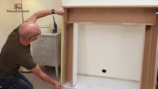 How to fit a fireplace surround using hidden fitting brackets