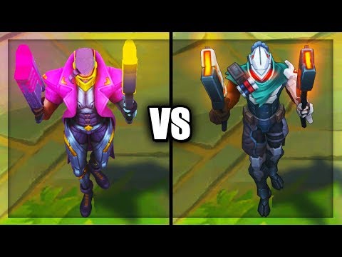 Demacia Vice Lucian vs PROJECT Lucian Epic Skins Comparison (League of Legends)