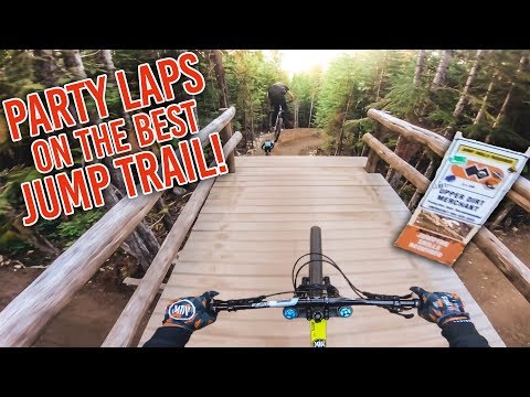 DIRT MERCHANT PARTY LAPS - BEST JUMP TRAIL at Whistler Bike Park