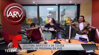 Locutora Abofeteó a un Colega en un Programa en Vivo | Al Rojo Vivo