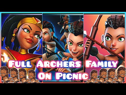 Castle Crush 🔥 Full ARCHERS FAMILY On Picnic 🥰 🔥 Legend ARCHER QUEEN Leading Army 🔥 Castle Crush