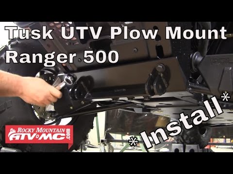 How To Install a Tusk SubZero UTV Snow Plow Mount on a Polaris Ranger 500