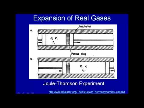 Expansion of real gasses