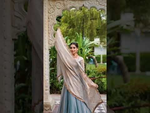 Sky Blue Designer Fendi Lehenga Choli Set with Sequins & Thread Embroidery  Heavy Flair Stitched Lehenga with Dupatta