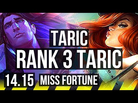 TARIC & Pyke vs MISS FORTUNE & Soraka (ADC) | Rank 3 Taric, 6/3/18 | TR Grandmaster | 14.15