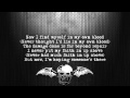 Avenged Sevenfold - Danger Line [Lyrics on screen] [Full HD]