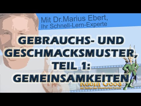 Gebrauchsmuster und Geschmacksmuster, Teil 1: Gemeinsamkeiten