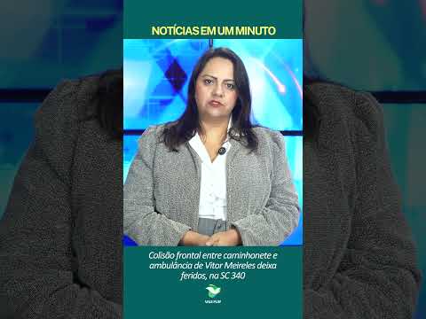 Witmarsum: Ultrapassagem proibida provoca batida frontal contra ambulância de Vitor Meireles