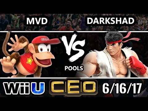 CEO 2017 Smash 4 - PG | MVD (Diddy Kong) vs DarkShad (Ryu) Wii U Tournament