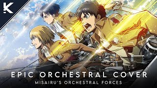 Download lagu Guren no Yumiya - Attack on Titan - Epic Orchestral Cover [ Kāru ] mp3