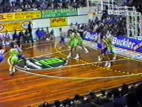 1990/91.- Huesca La Magia  Vs. Atlético Madrid Villalba (Liga ACB - Jª7)