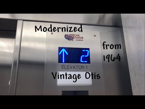 1056. Modernized Vintage Otis Traction Elevator at The Piedmont Building - Greensboro, NC