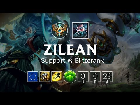 Zilean Support vs Blitzcrank - EUW Challenger Patch 8.21