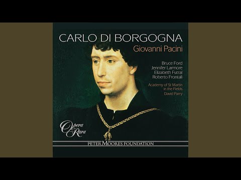 Carlo di Borgogna, Act 1: "Di gioia sorse il dì... " (Estella, Amelia, Chorus, Carlo, Arnoldo)