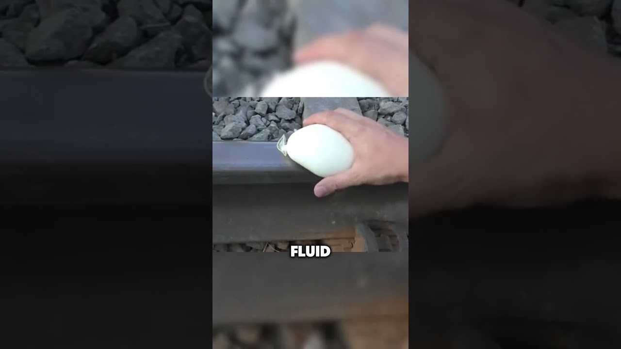 Train vs. Non-Newtonian Fluid: The Ultimate Experiment 🚂😳 #sciencefun  #experiment #science #facts