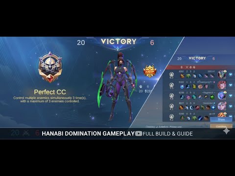 The Most Broken Hanabi Build in MLBB 😱 Full Damage + Sustain!"