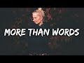 Justin Vasquez - More Than Words (Lyrics)
