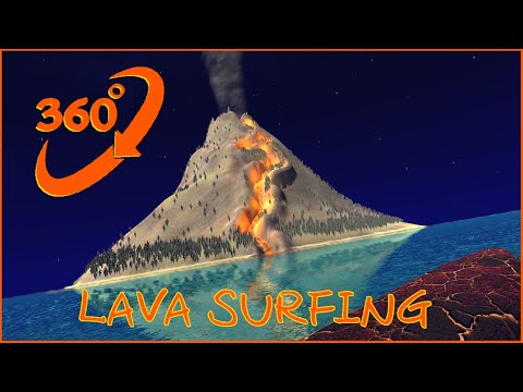 360-Grad-Video - Surfen auf einem Vulkan - VR 4K