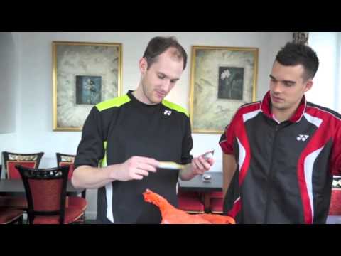 BEC Smashing Stars #2 - Andrew Ellis hosts Chris Adcock's racket bag show-it-all