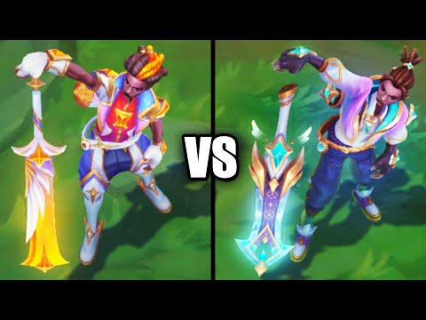 Prestige Star Guardian Ekko VS Star Guardian Ekko Skins Comparison (League of Legends)