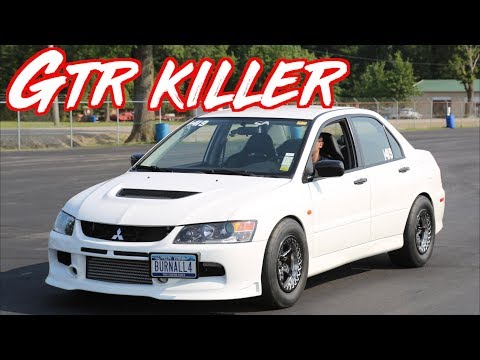 Evo 9 Punishes Modified GTR on the Highway! - \"BURNALL4\"