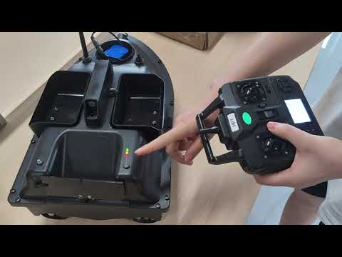 Fishing boat and remote control matching operation video