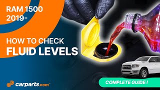 How to Check the Fluid levels 2019 - 2025 5.7 RAM 1500 🛢