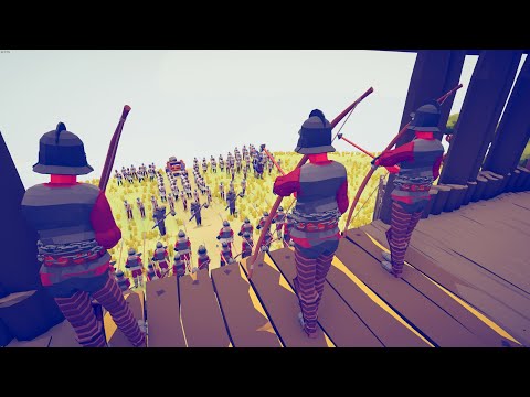 100x KNIGH ARMY SIEGE MEDIEVAL CASTLE - Totally Accurate Battle Simulator TABS