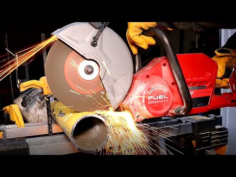 Milwaukee M18 Fuel 9" Cut Off Saw (Metal Test) #milwaukeetools #powertools