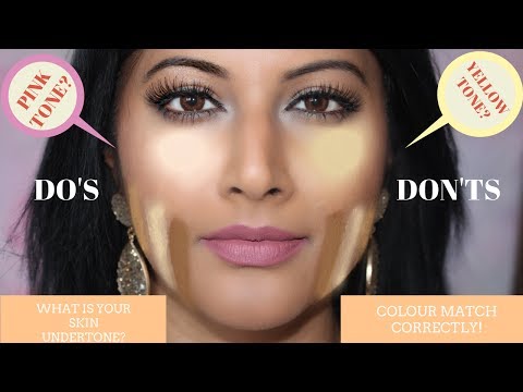 HOW TO PICK THE RIGHT FOUNDATION COLOUR FOR INDIAN SKINTONE &  BEGINNERS Video
