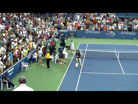 US Open 2011 - Monaco vs Haas - 3rd Round - matchpoint