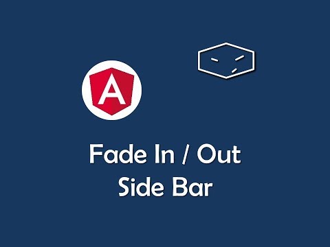 fade in and out side bar in angular 5