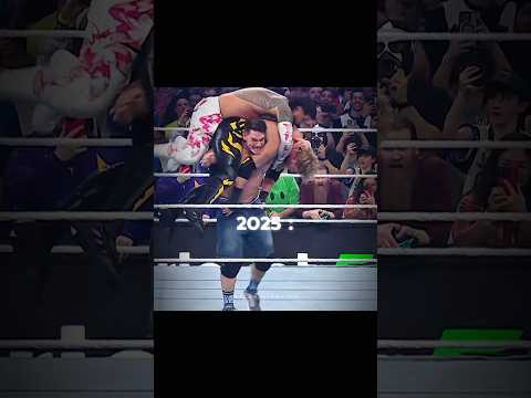 John Cena Double 'AA' 2025 vs 2009 : 🥹#shorts
