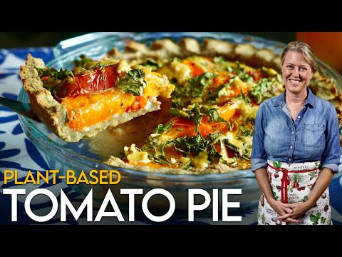 This Plant-Based Tomato Pie is My Favorite Summer Recipe! #vegan #glutenfree #oilfree