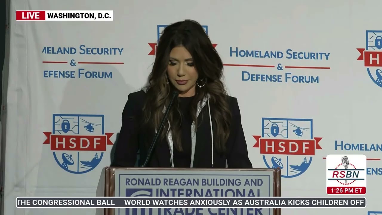 WATCH: Secretary Kristie Noem Addresses HSDF Border Symposium at the Reagan Building - 12/12/25
