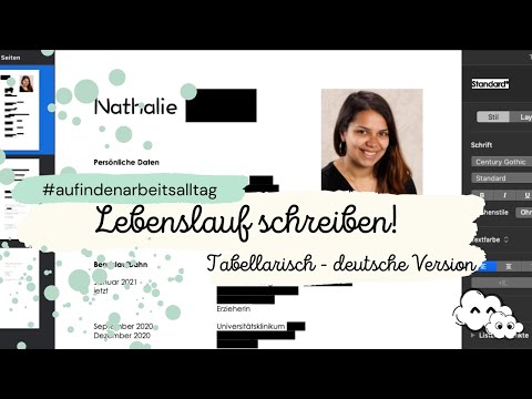 Lebenslauf schreiben! - Einfach, tabellarisch, auf deutsch | #aufindenarbeitsalltag | Mamiwölkchen