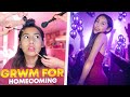 GET READY WITH ME FOR HOMECOMING Real School Update Makeup Outfit Transformation