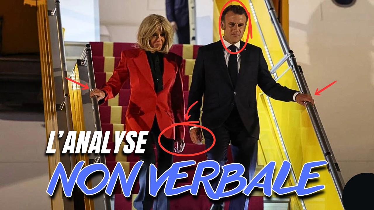 Analyse non verbale du geste de Brigitte sur le visage d'Emmanuel MACRON❌Violence ou jeu de couple⁉️