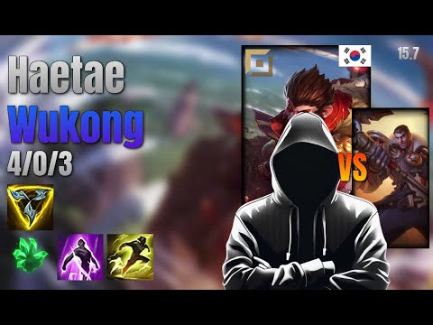 Haetae Top Wukong vs Jayce lol KR solo rank Full Game 15.7 | 해태 오공 vs 제이스