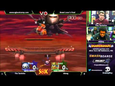 S@X Weekly - Tantalus (Meta Knight) Vs. Jdawg (Dedede) SSBM Losers Finals