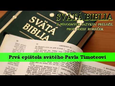 Prvá epištola svätého Pavla Timoteovi - Biblia SK
