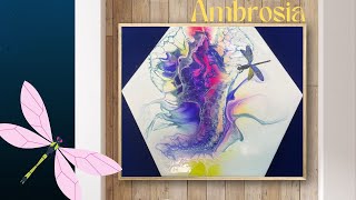 “Ambrosia” Swipe Bloom- Depression Medicine! |Abstract Flower| Fluid Art