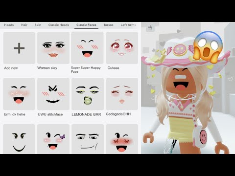 What if you can create roblox faces.. 😳😱🤑
