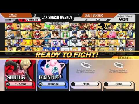 Jax Smash Weekly 5/12/16 - Xmas(Shulk) Vs. DMG | Burgers(Jigglypuff) LQ