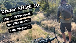 Mein E-MTB Rucksack und alles was ich mit mir schleppe ! Deuter Attack 20 Protektor Rucksack. 4K