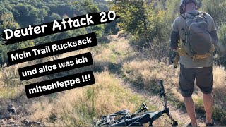 Mein E-MTB Rucksack und alles was ich mit mir schleppe ! Deuter Attack 20 Protektor Rucksack.  4K