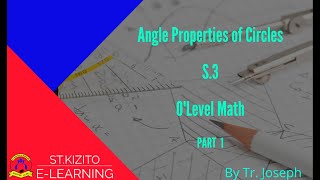 Angle Properties of Circles  part 1