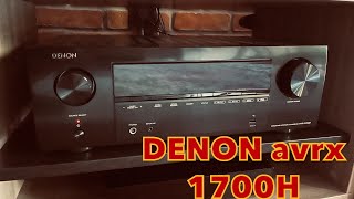 Denon AVR-X 1700H unboxing and test with Klipsch RP 6000F